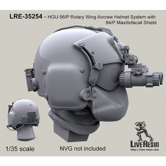1/35 HGU-56/P Rotary Wing Aircrew Helmet System with 84/P Maxillofacial Shields (6pcs)