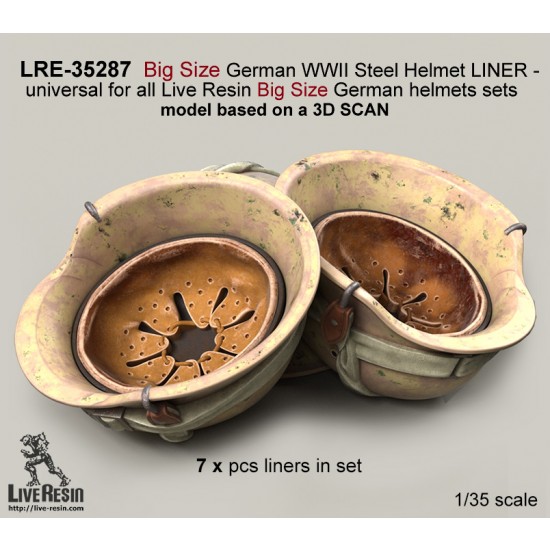 1/35 WWII German Steel Helmet Liner for Live Resin Big Size German Helmets