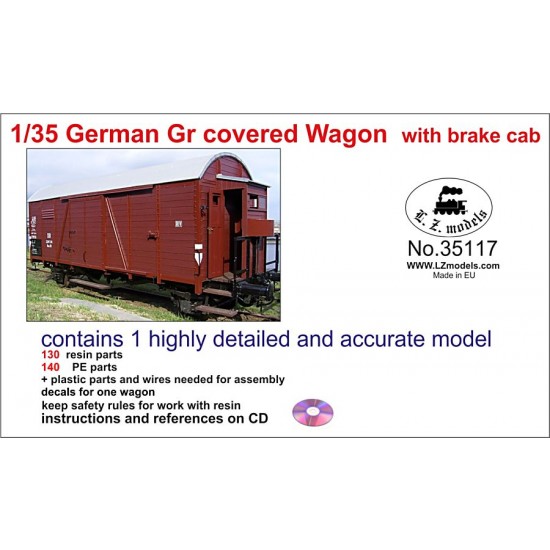 1/35 German Gr Covered Wagon with Brake Cab (Full Resin kit)