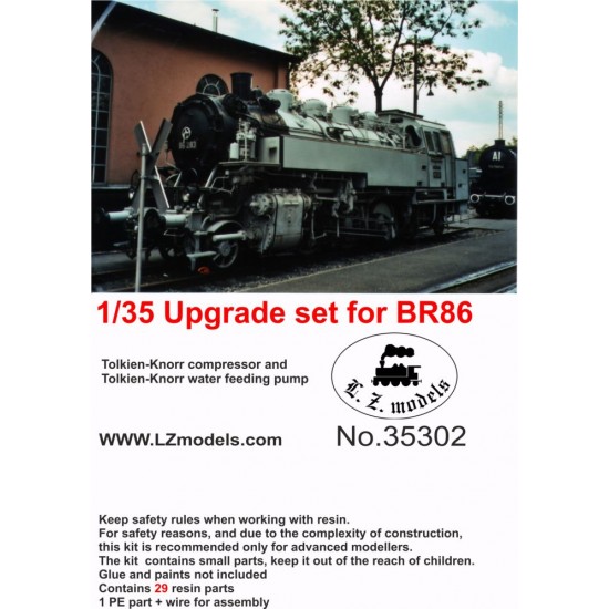 1/35 BR86 Locomotive Upgrade Set Vol.1 (Tolkien-Knorr Compressor& Pump) for Trumpeter kit