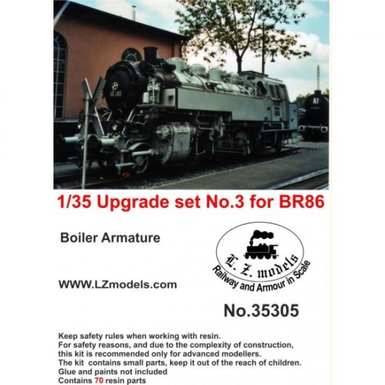 1/35 BR86 Locomotive Upgrade Set Vol.3 (Boiler Armature) for Trumpeter kit 