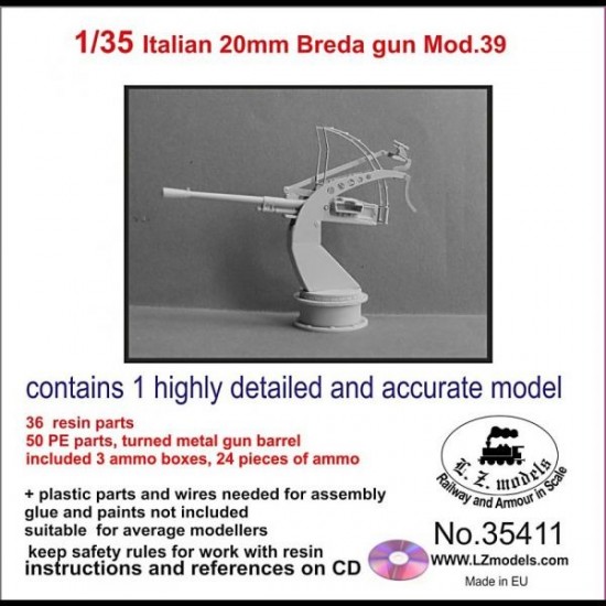1/35 Italian 20mm Breda Gun Mod.39