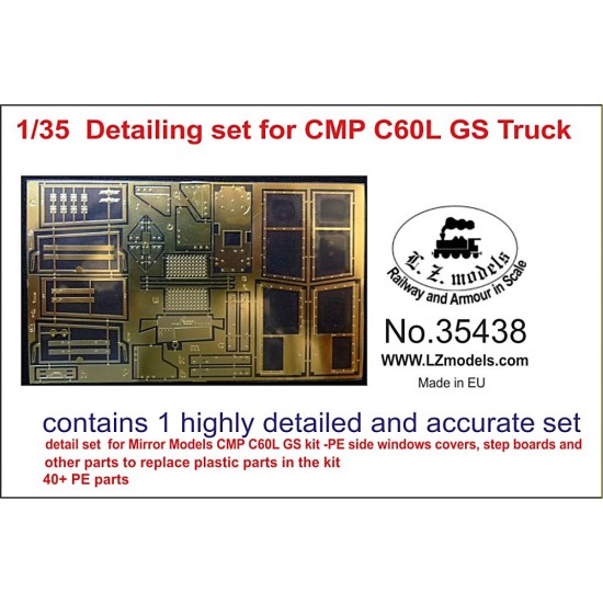 1/35 CMP Chevy C60L GS Truck Photo-etched Detail-up set for Mirror Models kit