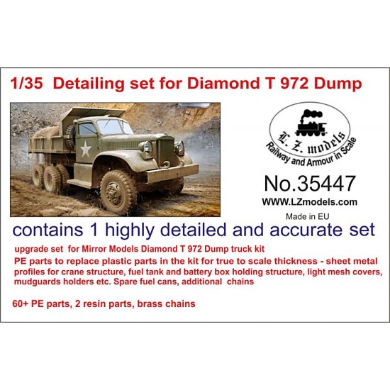 1/35 US Army Diamond T972 Dump Truck Upgrade Set for Mirror Models MM35804 kit