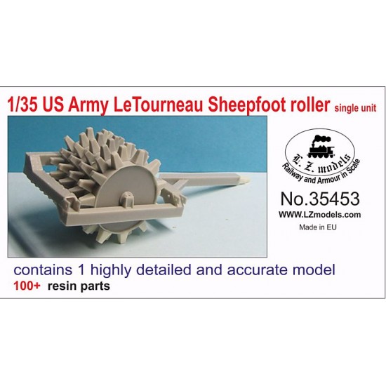 1/35 US Army LeTourneau Sheepfoot Roller Single Unit