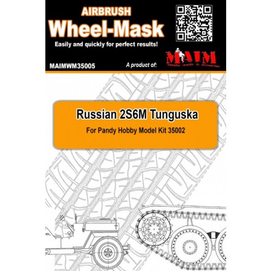 1/35 Russian 2S6M Tunguska Wheel Mask for Panda Hobby 35002 kit