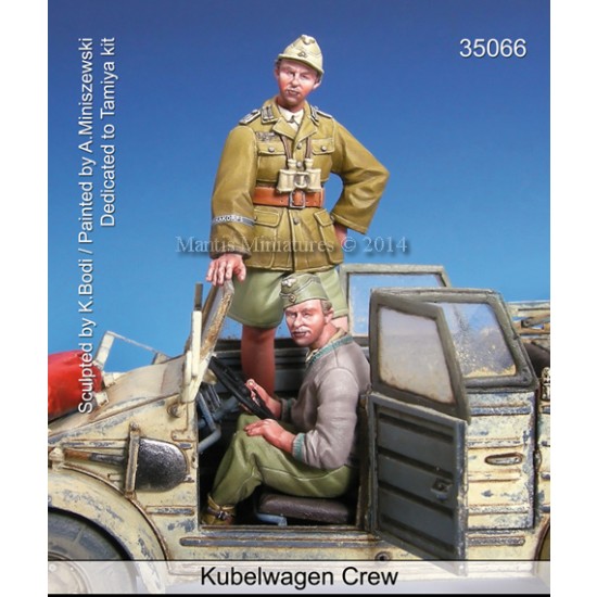 1/35 DAK Kubelwagen Crew for Tamiya kit (2 figures)