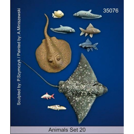 1/35 Animals Set Vol.20 - Fish of the Sea (9pcs)