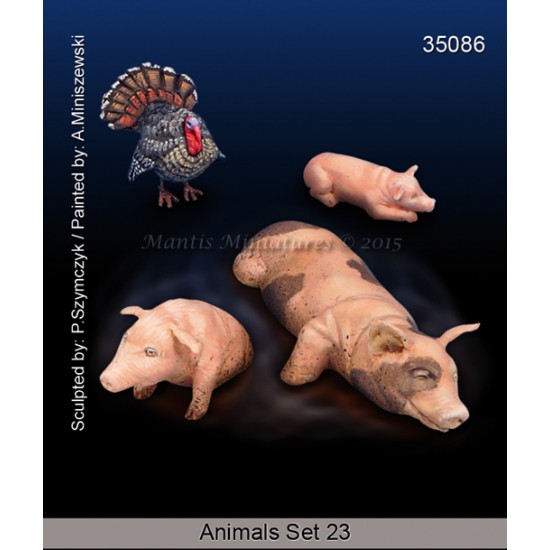1/35 Animals Set Vol.23 - Pigs and Turkey