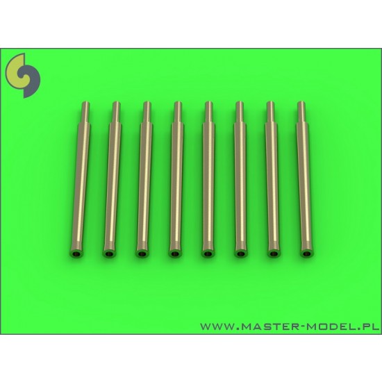 1/350 IJN 12.7cm/50 (5inch) 3rd Year Type Barrels for Turrets w/Blastbags (8pcs) 