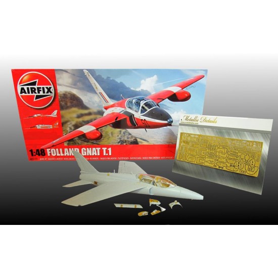 1/48 Folland Gnat T.1 Detail Set for Airfix kit A05123 (1 Photo-etched Sheet)