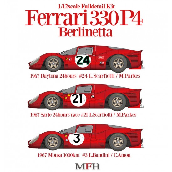 1/12 Full Detailed Multimedia kit - Ferrari 330 P4 Closed Body Ver.C