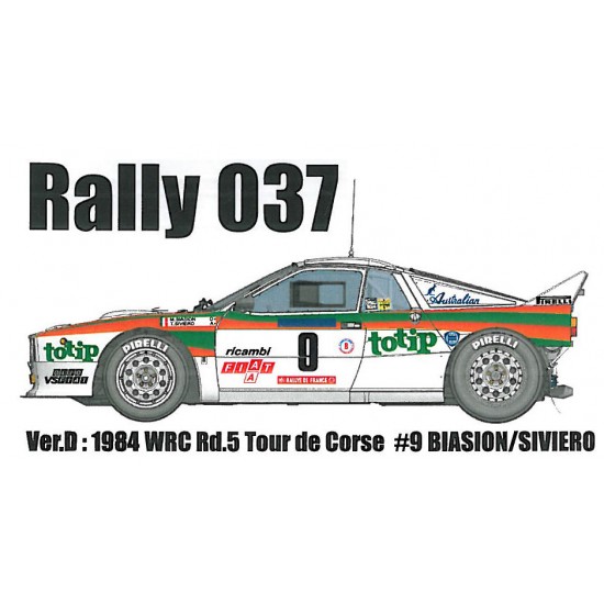 1/24 Multimedia kit-Lancia Rally 037 Ver.D: WRC Rd.5 Tour de Corse #9 Biasion/Siviero 1984