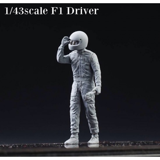 1/43"Dive Nine" Figure Series - F1 Driver with Helmet 