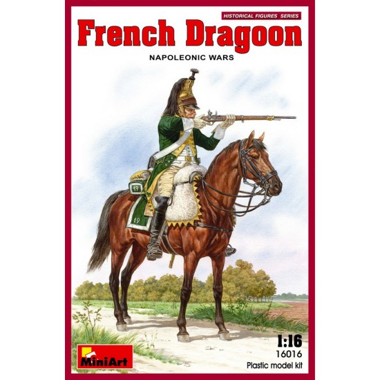 1/16 French Dragoon in Napoleonic Wars (1 figure w/1 horse)