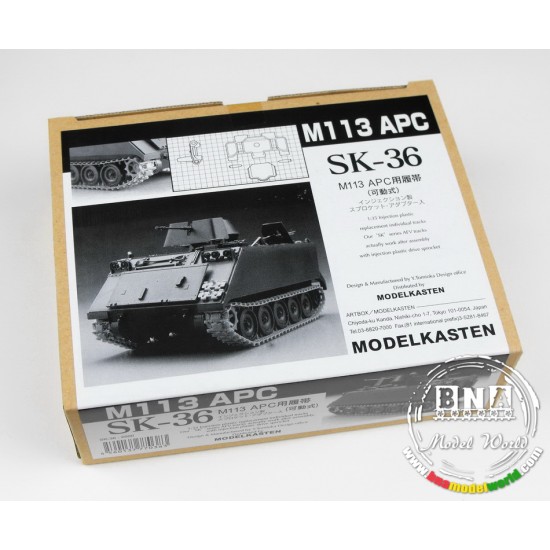 Workable Track Set for 1/35 M113 Armoured Personnel Carrier with Drive Sprocket