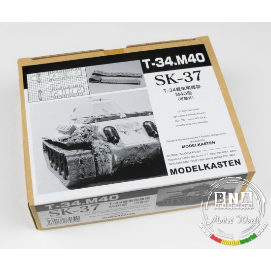 Workable Track Set for 1/35 WWII Soviet T-34 M40