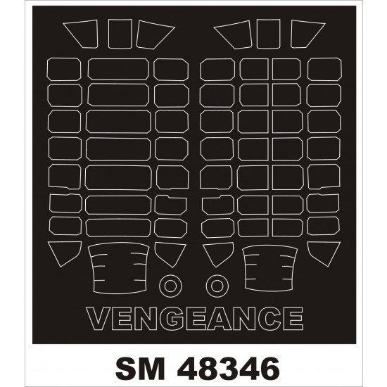 1/48 Vultee Vengeance Paint Mask for AZ Model kit (outside-inside)