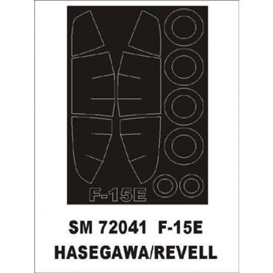 1/72 F-15E Strike Eagle Paint Mask for Hasegawa/Revell kit (outside)