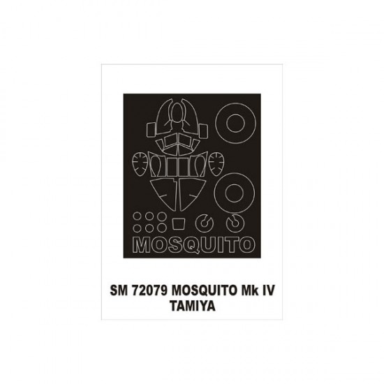 1/72 Mosquito Mk.IV Paint Mask for Tamiya kit (outside)