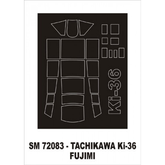 1/72 Tachikawa Ki-36 Paint Mask for Fujimi kit (outside)