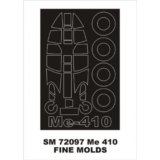 1/72 Messerschmitt Me-410 Paint Mask for Fine Molds kit (outside)
