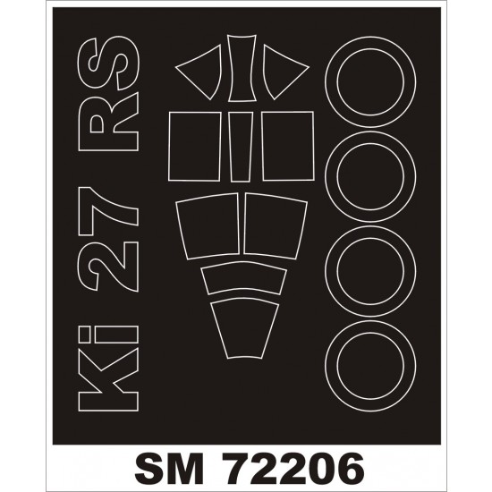 1/72 Ki-27b Paint Mask for RS Models kit (outside)