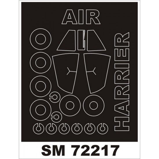 1/72 HS Harrier GR.3 Paint Mask for Airfix kit (outside)