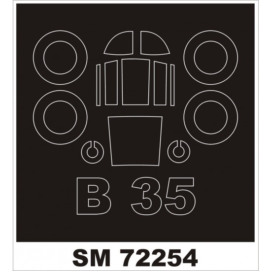 1/72 Avia B-35 Paint Mask for RS Model kit (outside)