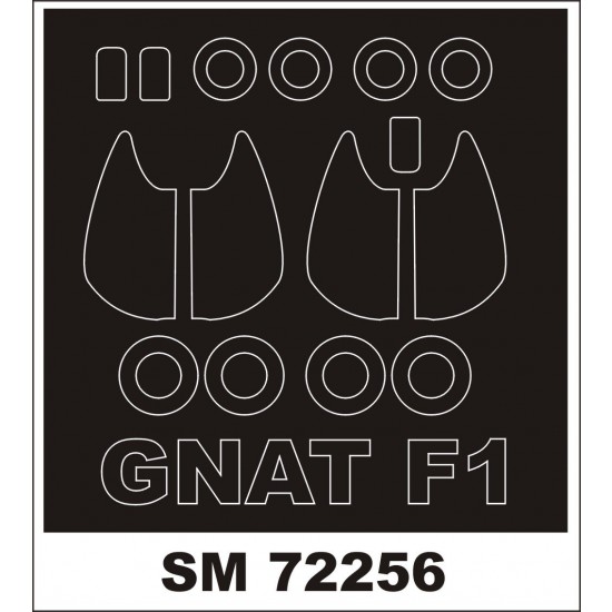 1/72 Folland Gnat F.1 Paint Mask for Special Hobby kit (outside)