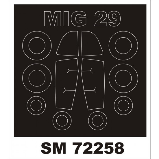 1/72 Mikoyan MiG-29A Fulcrum Paint Mask for Trumpeter kit