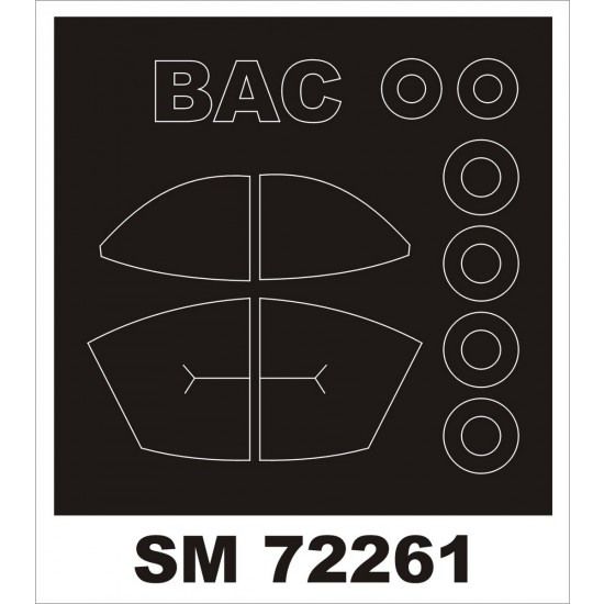 1/72 BAC Strikemaster Paint Mask for Sword kit