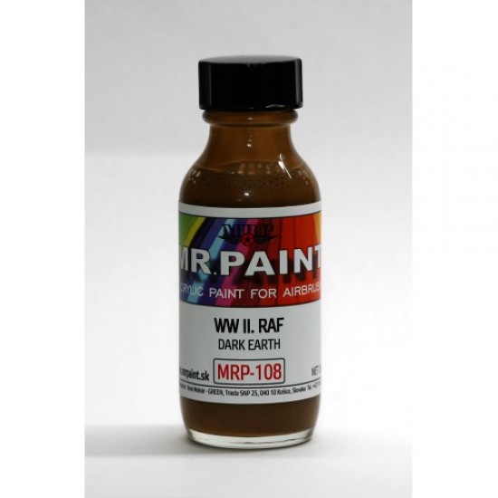 Acrylic Lacquer Paint - WWII RAF - Dark Earth 30ml