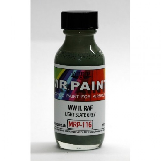 Acrylic Lacquer Paint - WWII RAF - Light Slate Grey 30ml
