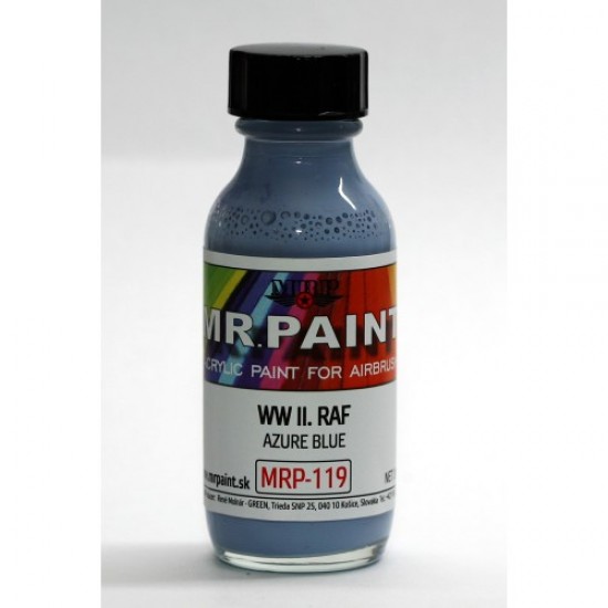 Acrylic Lacquer Paint - WWII RAF - Azure Blue 30ml