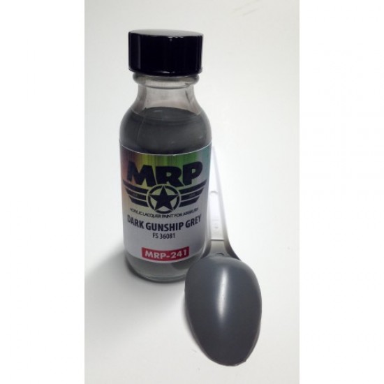 Acrylic Lacquer Paint - Dark Gunship Grey (FS 36081) 30ml