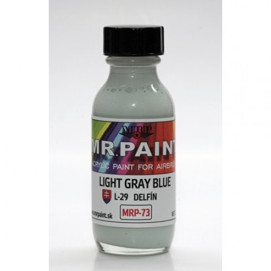 Acrylic Lacquer Paint - Light Gray Blue for Aero L-29 Delfin 30ml