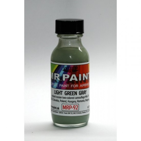 Acrylic Lacquer Paint - Light Green Gray for Mikoyan MiG-29 Camouflage 30ml