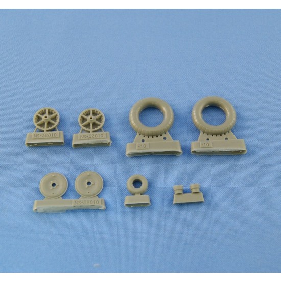 1/32 Wheels and Weighted Tyres for Messerschmitt Bf.109 F-2, F-4, G-2 (Continental tyres)