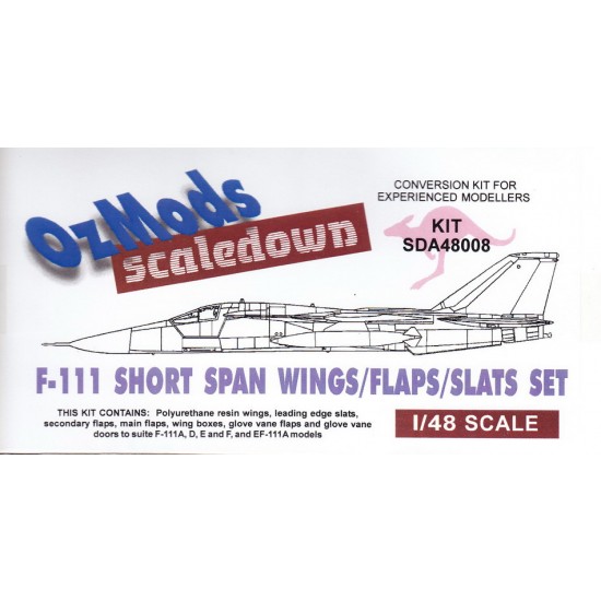 1/48 F-111 Short Span Wings/Flaps/Slats set for F-111A/D/E/F/EF-111A