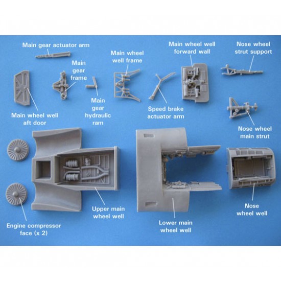 1/48 F-111 Wheel Well and Undercarriage set