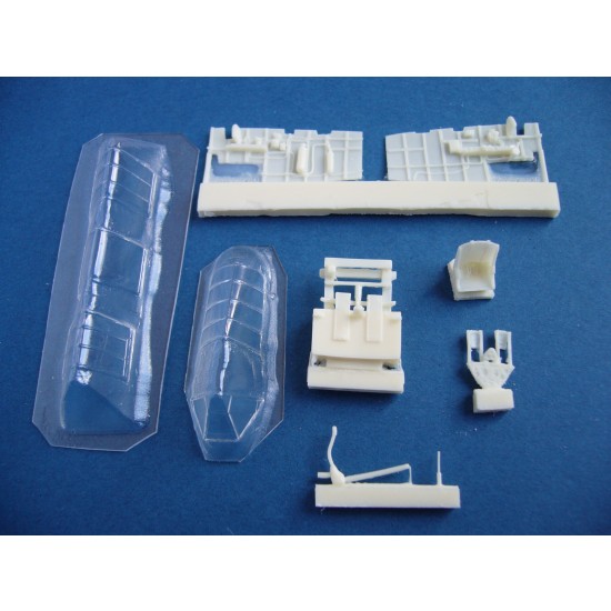 1/72 Brewster F2A-2 Buffalo Cockpit Set with Vacu Canopy for Hasegawa kit