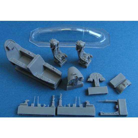 1/72 Aermacchi MB 339 Cockpit Set with Seats and Vacu Canopy for Italeri/Supermodel kit