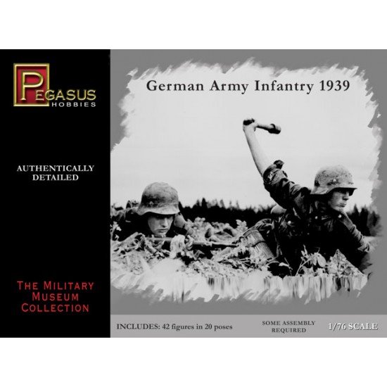 1/76 WWII German Army Infantry 1939 (42 Figures)