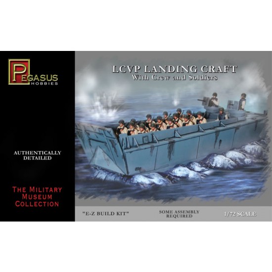 1/72 LCVP Landing Craft w/Crew and Soldiers