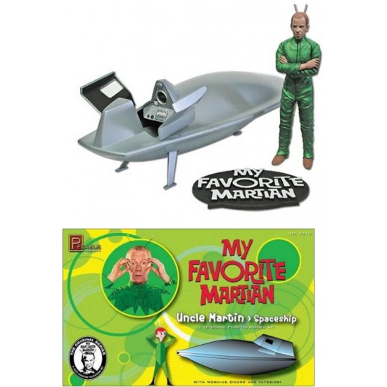 1/18 My Favorite Martian: Uncle Martin and Spaceship (Built-up, 1 Figure and 1 Spacecraft)