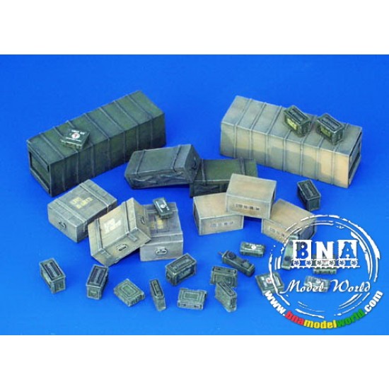 1/35 WWII Allies Ammunition Transportation Containers