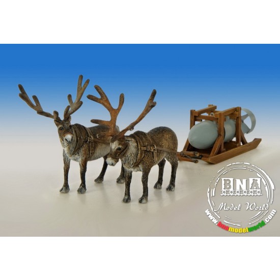 1/48 Reindeer-Team with German Bomb 