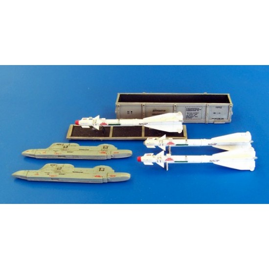 1/48 Missile R-60 set for Mig-29 kit (Resin parts + PE + Decals)