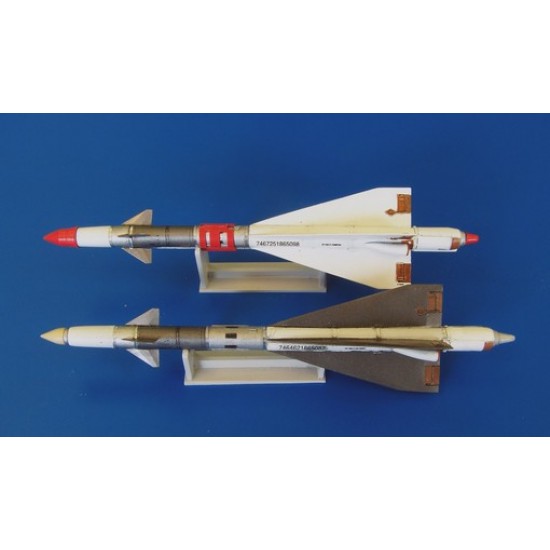 1/48 Russian Missile R-40RD AA-6 Acrid for Mig-25 (2 Sets: Resin parts+PE+Decals)